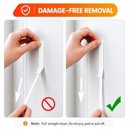 MOVELYST 15 lb Picture Hanging Strips, 60 Pairs, Damage-Free Wall Hangers
