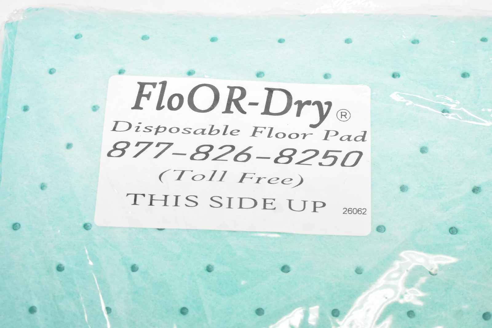 FloOR-Dry Mop Refill Pad Disposable 2 Pack Green Synthetic Floor Pads New