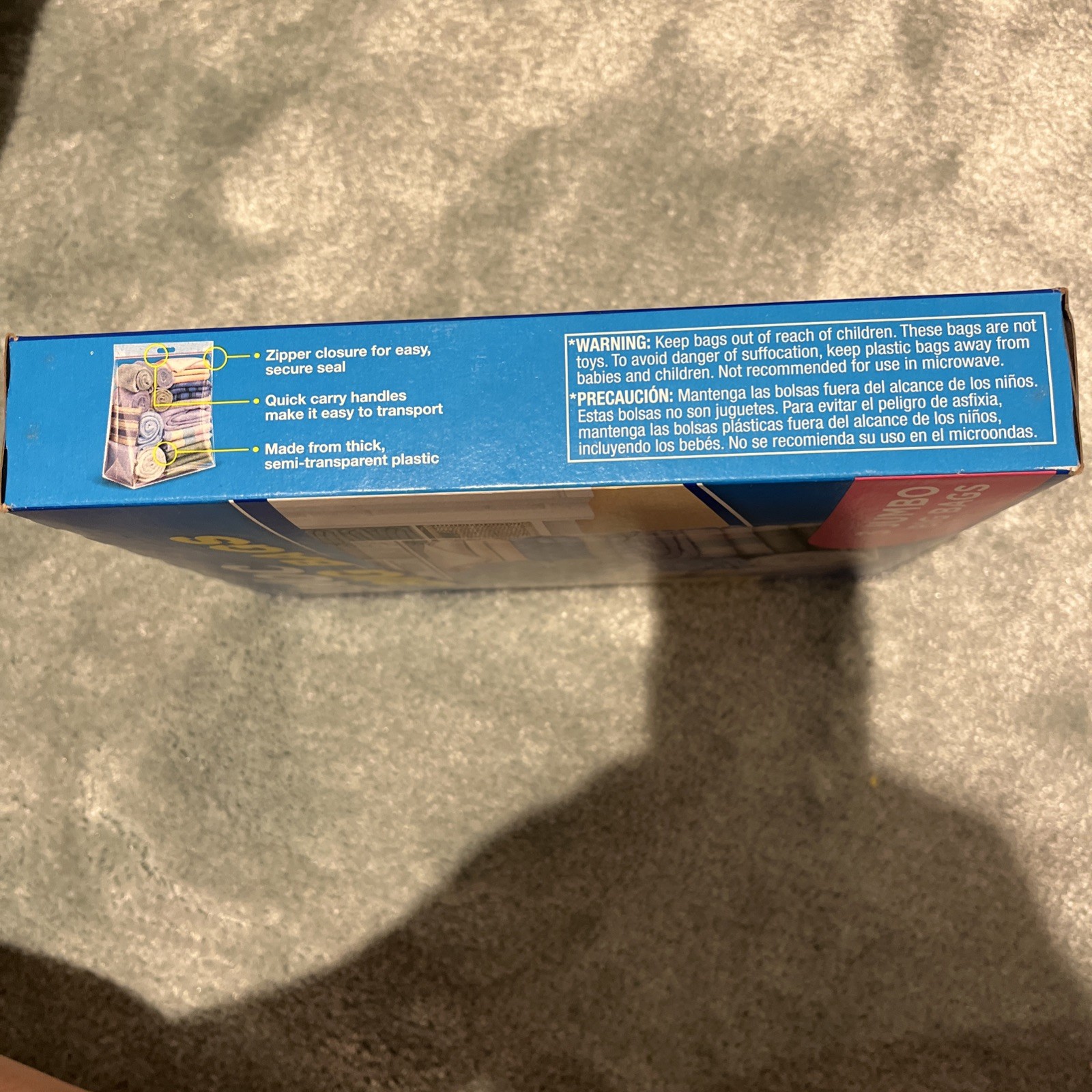 ZIPLOC BIG BAGS JUMBO 20 GALLON STORAGE HEAVY DUTY 3 ct BOX NEW OLD STOCK RARE