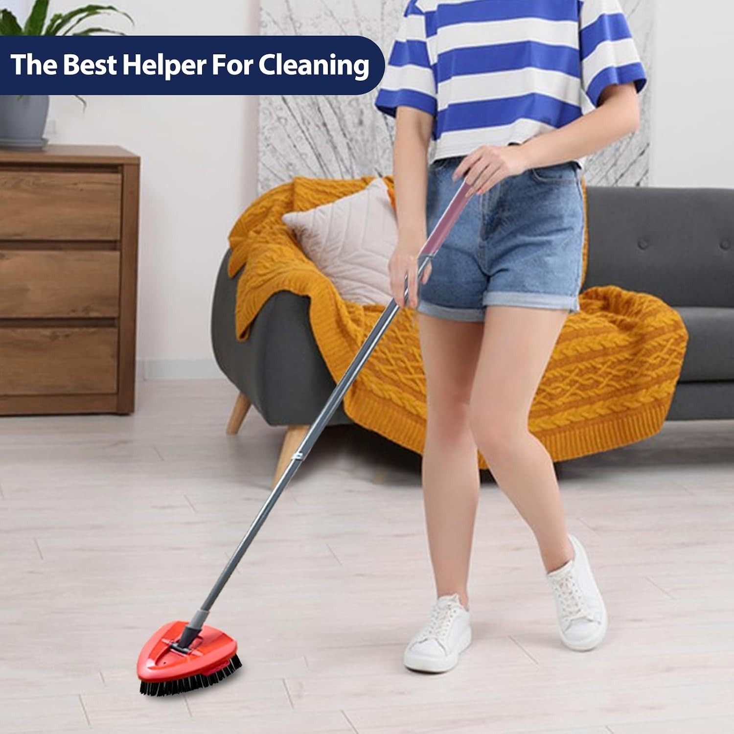 Stubborn Dirt-Busting Scrub Brush Heads for EasyWring 1-Tank Systems – 2 Pack