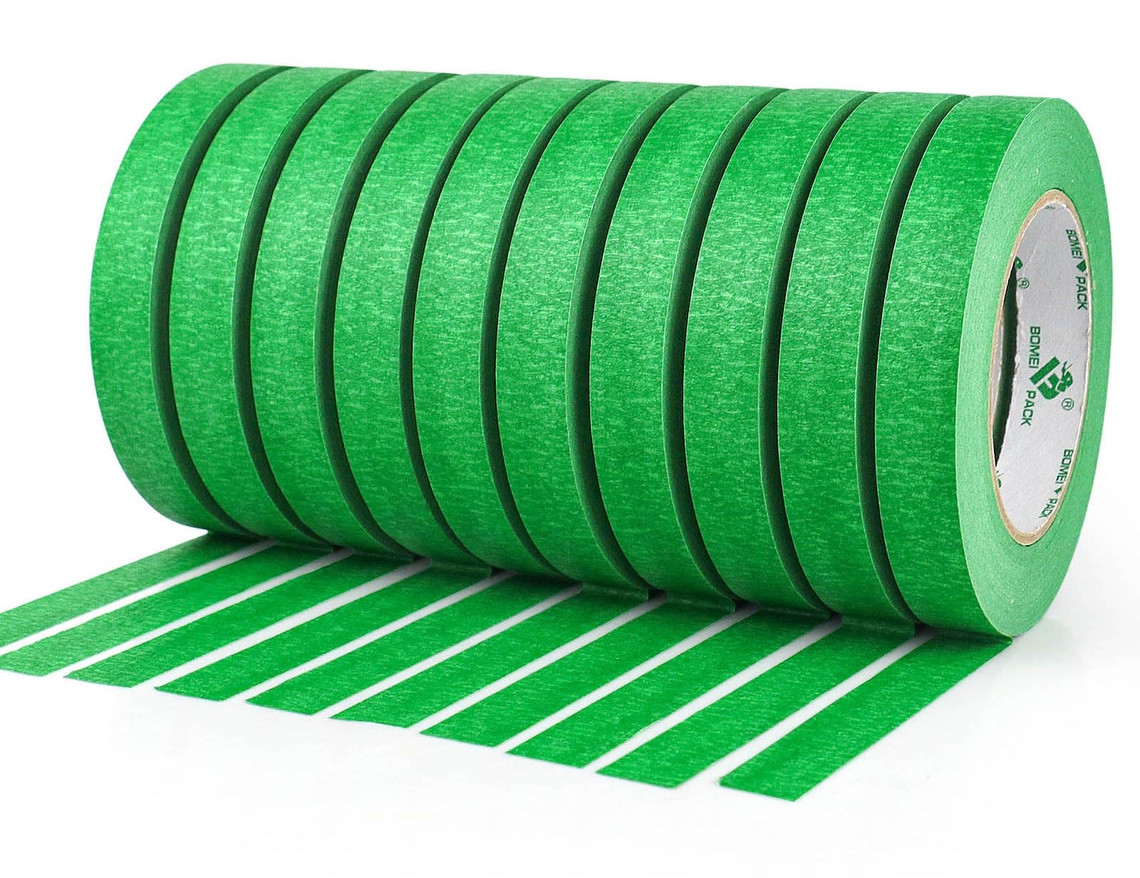 10Rolls Green Painters Tape, General Purpose Green Masking Tape 0.75inch x 55…