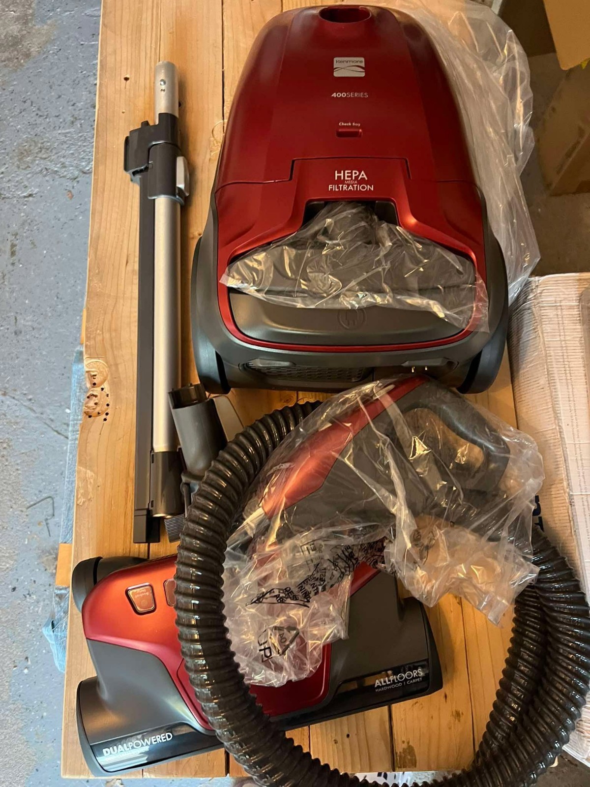 Kenmore 81414 400 Pet Friendly Canister Vacuum ,Telescoping Wand, Red
