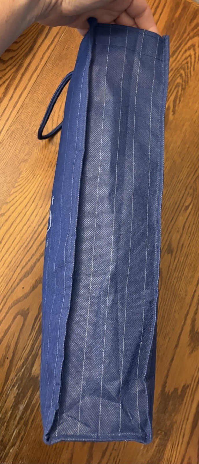 TOM JAMES MENS BLUE CLOTH SHOPPING TOTE GIFT BAG SINCE 1966