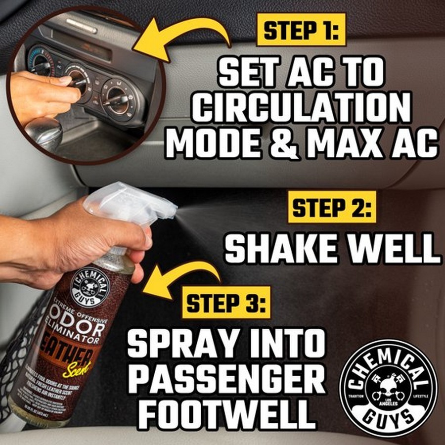 Chemical Guys Extreme Offensive Odor Eliminator Leather Scent (16 oz) US