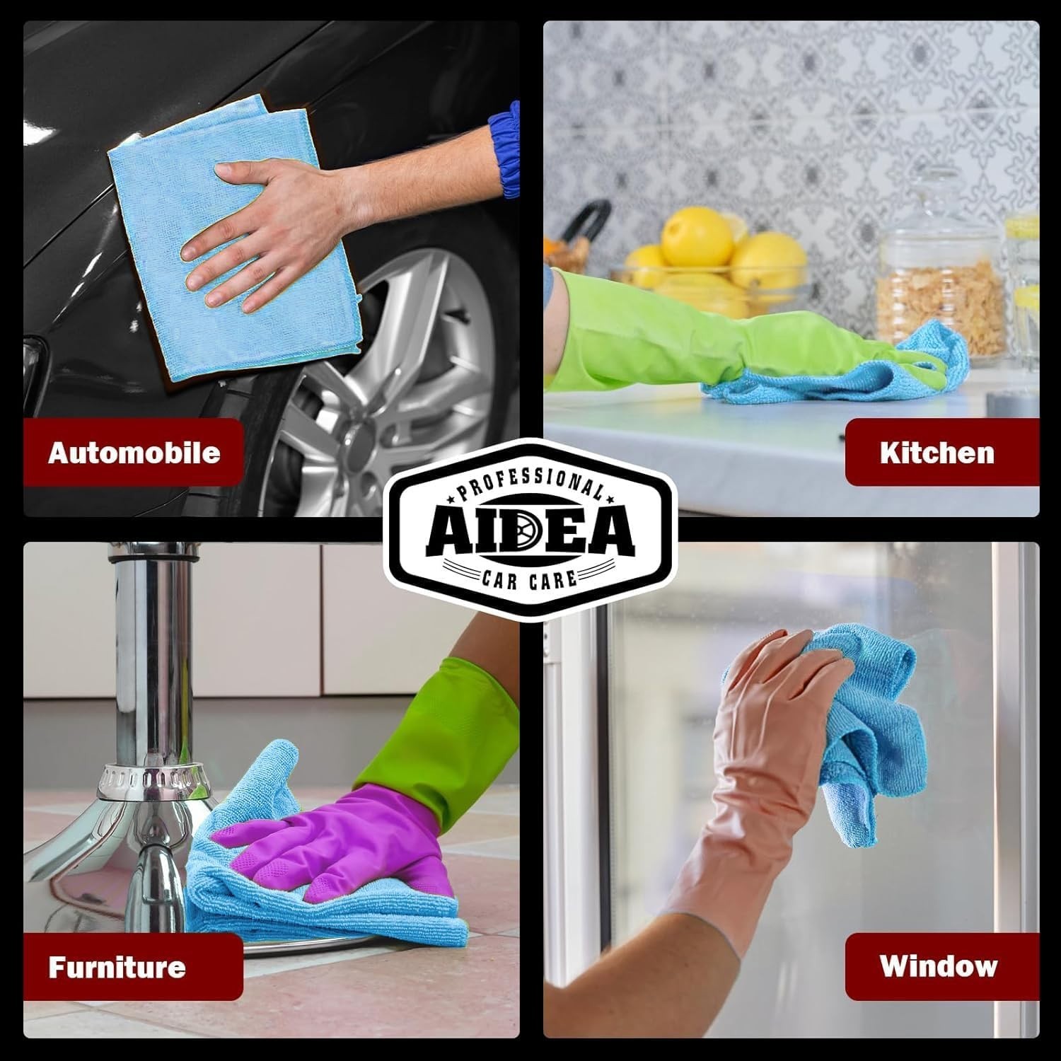 Eco-Friendly 150PK Microfiber Cloths – Soft Lint-Free Rags for All Purposes