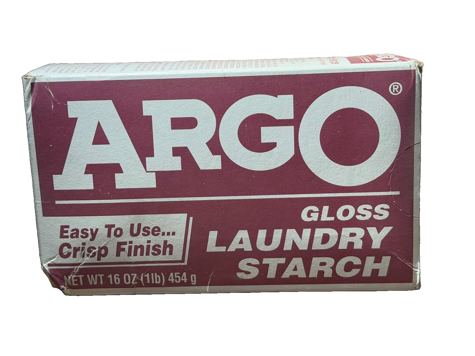 ARGO Gloss Laundry Starch 16oz BEST BY 2021 “FADED” EXTERIOR SEE IMAGES