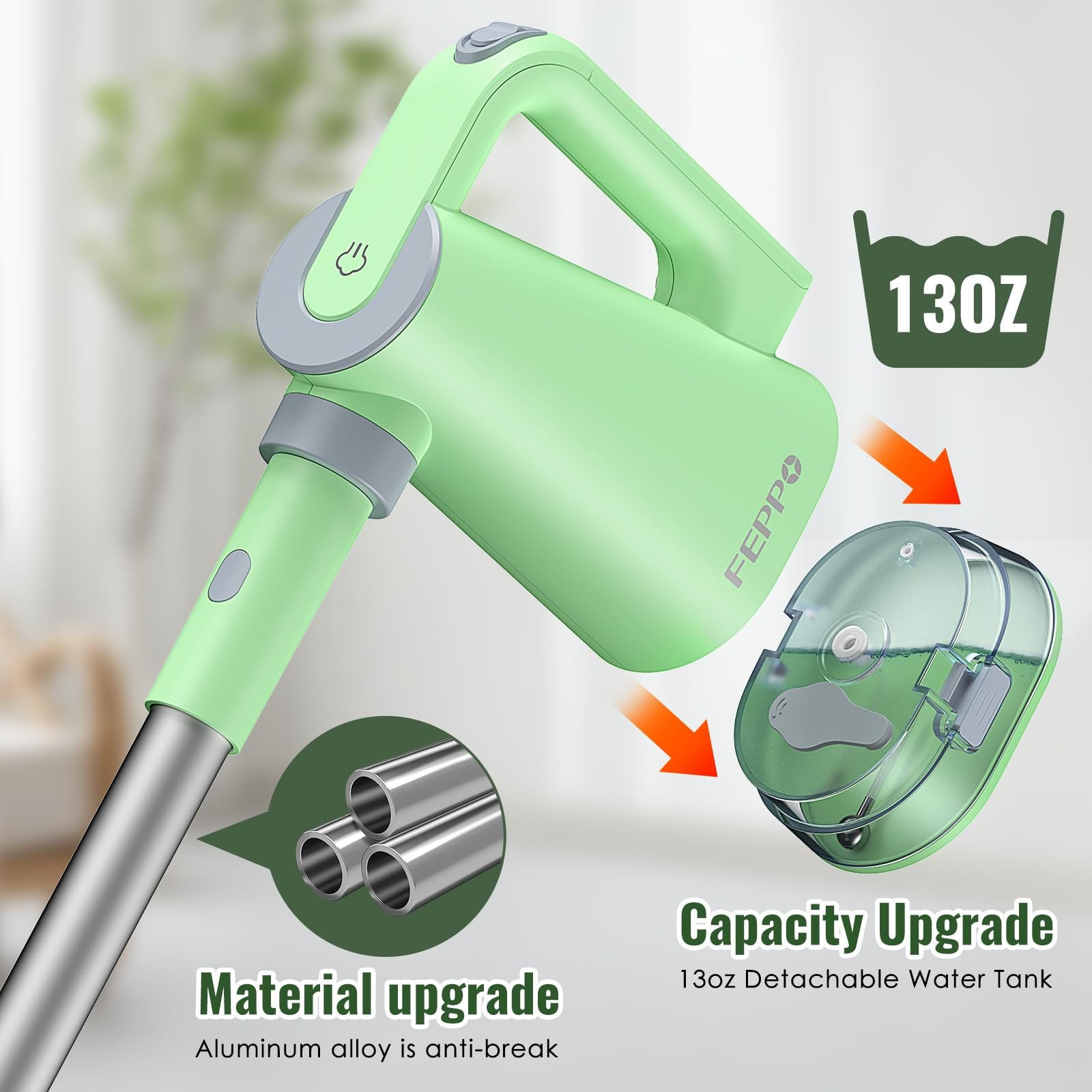 Steam Mop & Detachable Handheld Steam Cleaner for Home and Floor Cleaning, 15…