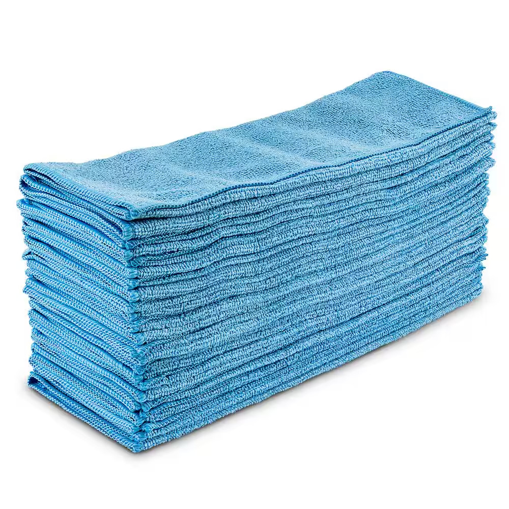 14 In. X 14 In. All-Purpose Microfiber Cloth Towels (48-Pack)