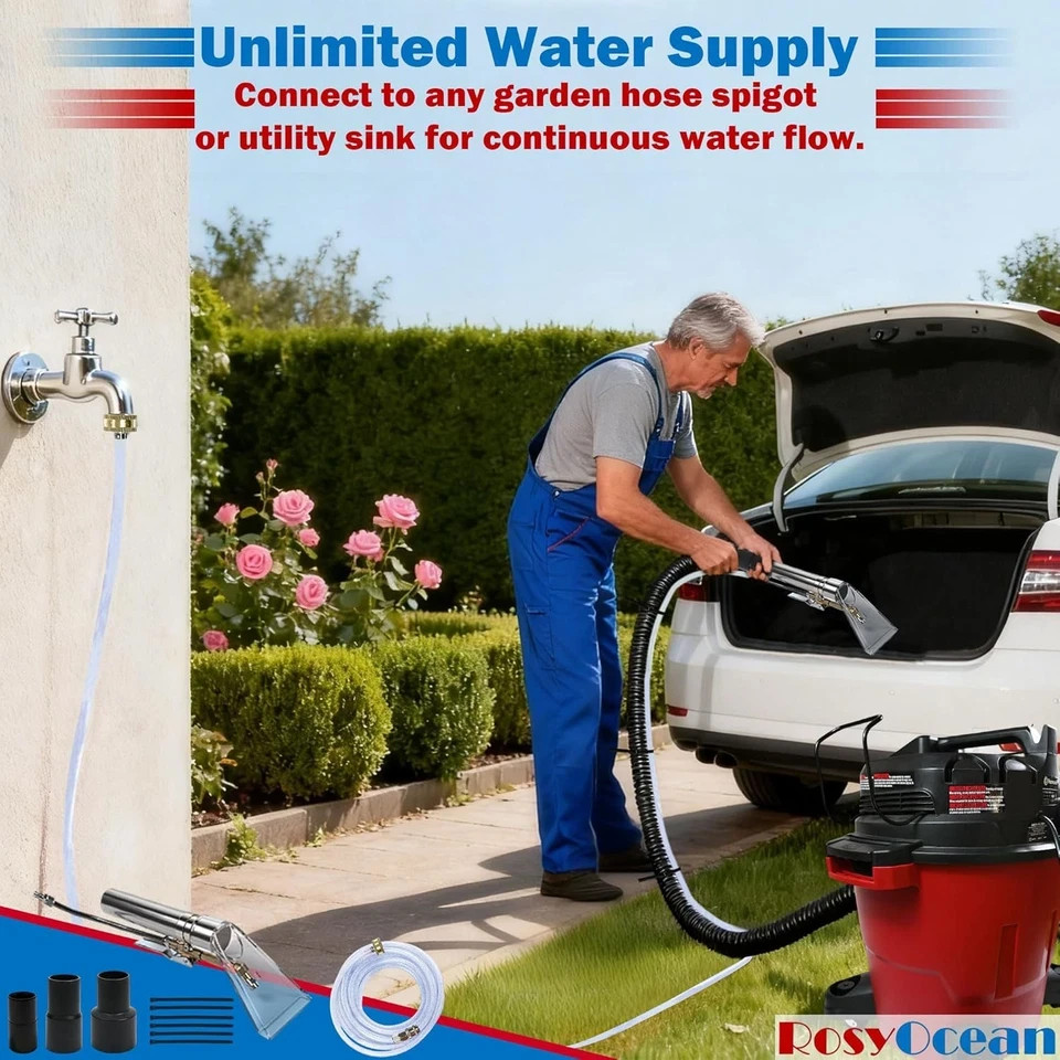 Universal Compatible with Any Brand Shop Vac Extractor Hose Kit Attachment with