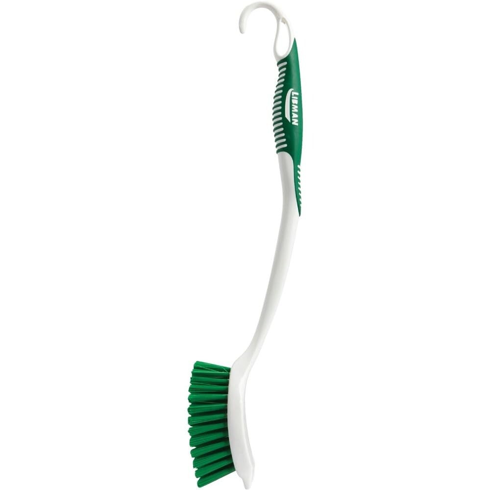 Libman Long Handle Scrub Brush Item Model Number 00010 Ergonomic Rubber Gri…