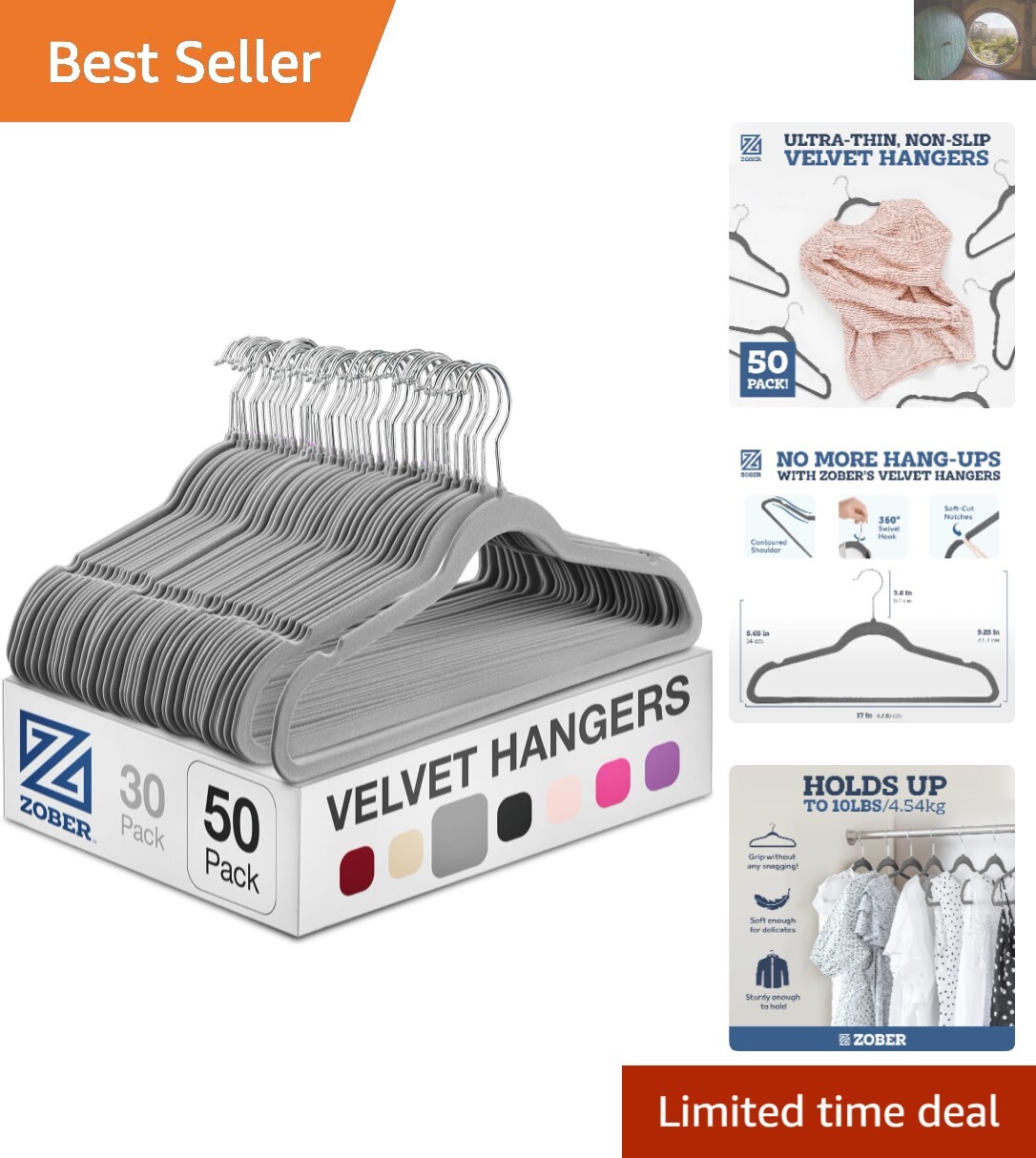 Versatile 50 Pack Velvet Hangers – Heavy Duty Non-Slip for All Clothing Types