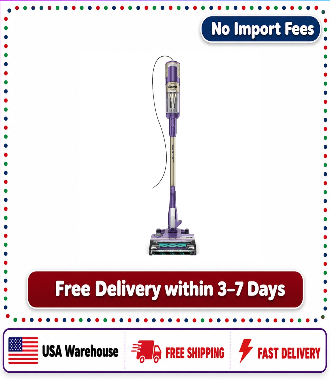 Shark PowerDetect Ultra-Light Corded Stick Vacuum with Detect NEW – From USA !!