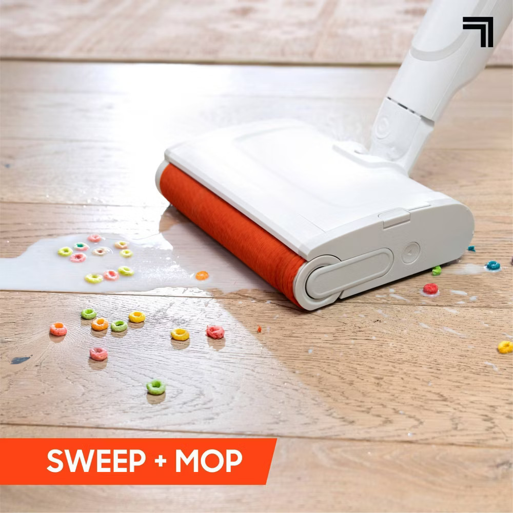 Sharper Image Combo Clean Sweep 02, Cordless Power Broom & Mop White