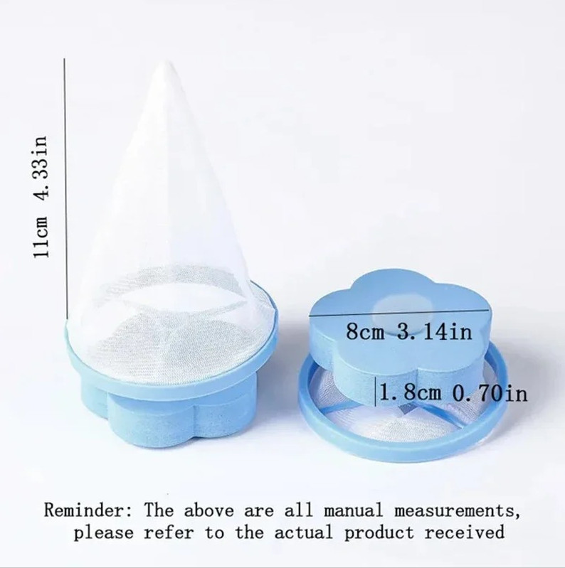 1pc Reusable Washing Machine Lint Hair Catcher Ball Pet Fur Laundry Filter – NEW