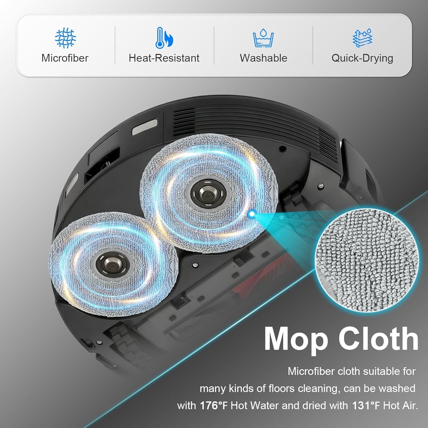 Replacement Parts Kit for Roborock 10R & Qrevo CurvX Vacuum