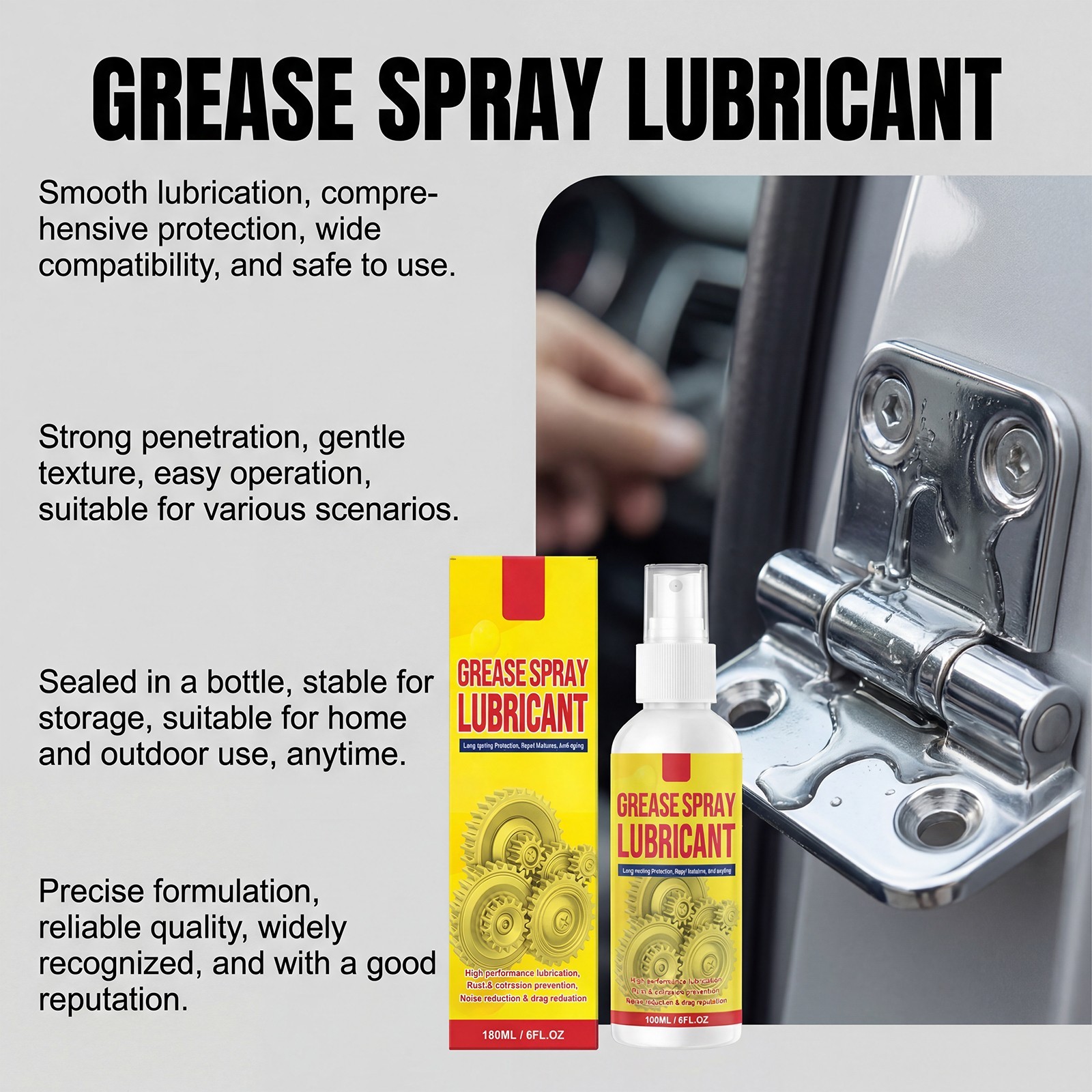 100ml Rust Removal Lubricant Spray New Anti-Rust Lubricant Spray & Rust Remover