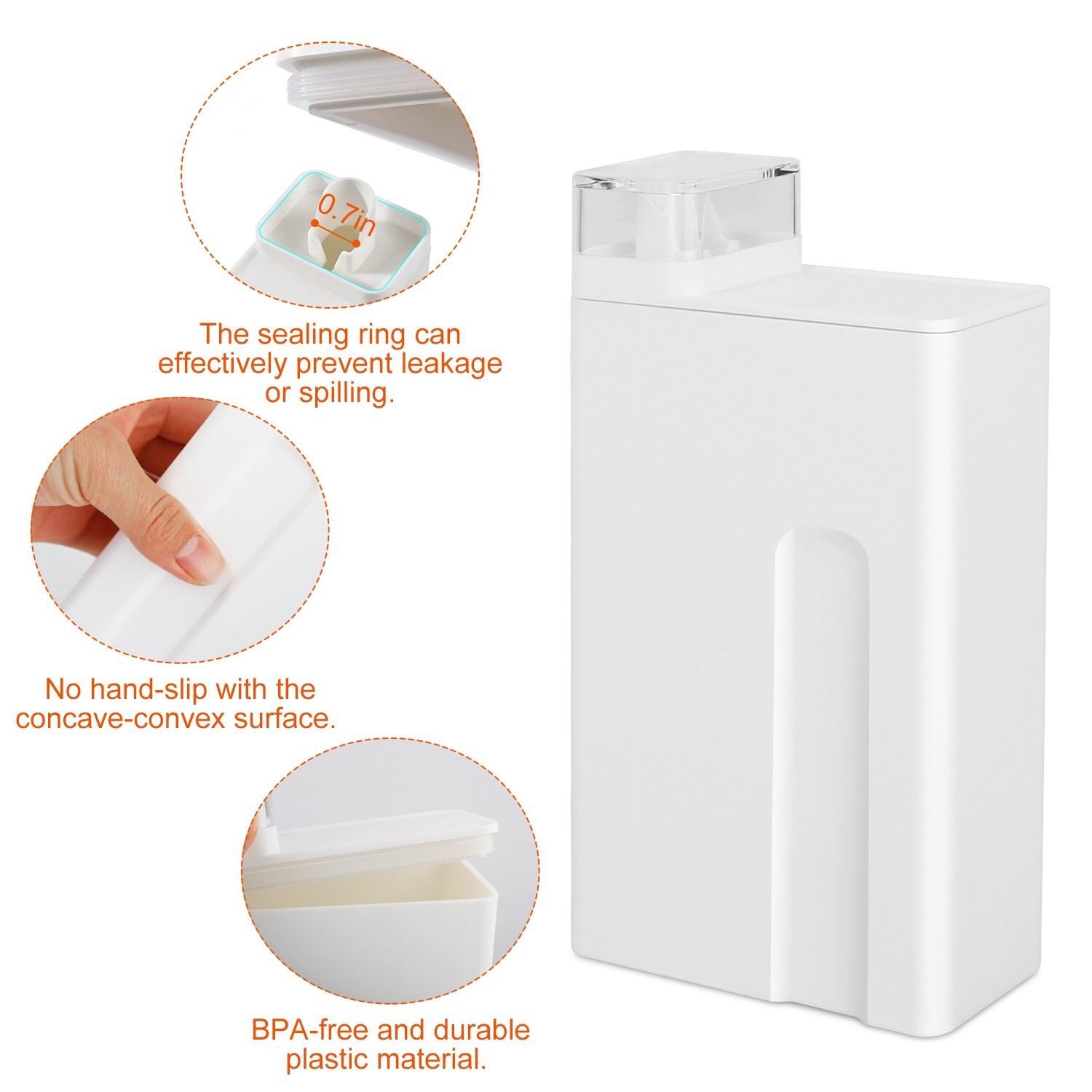 1L Refillable Laundry Bottle Container for Detergent Liquid Replacement Bottles