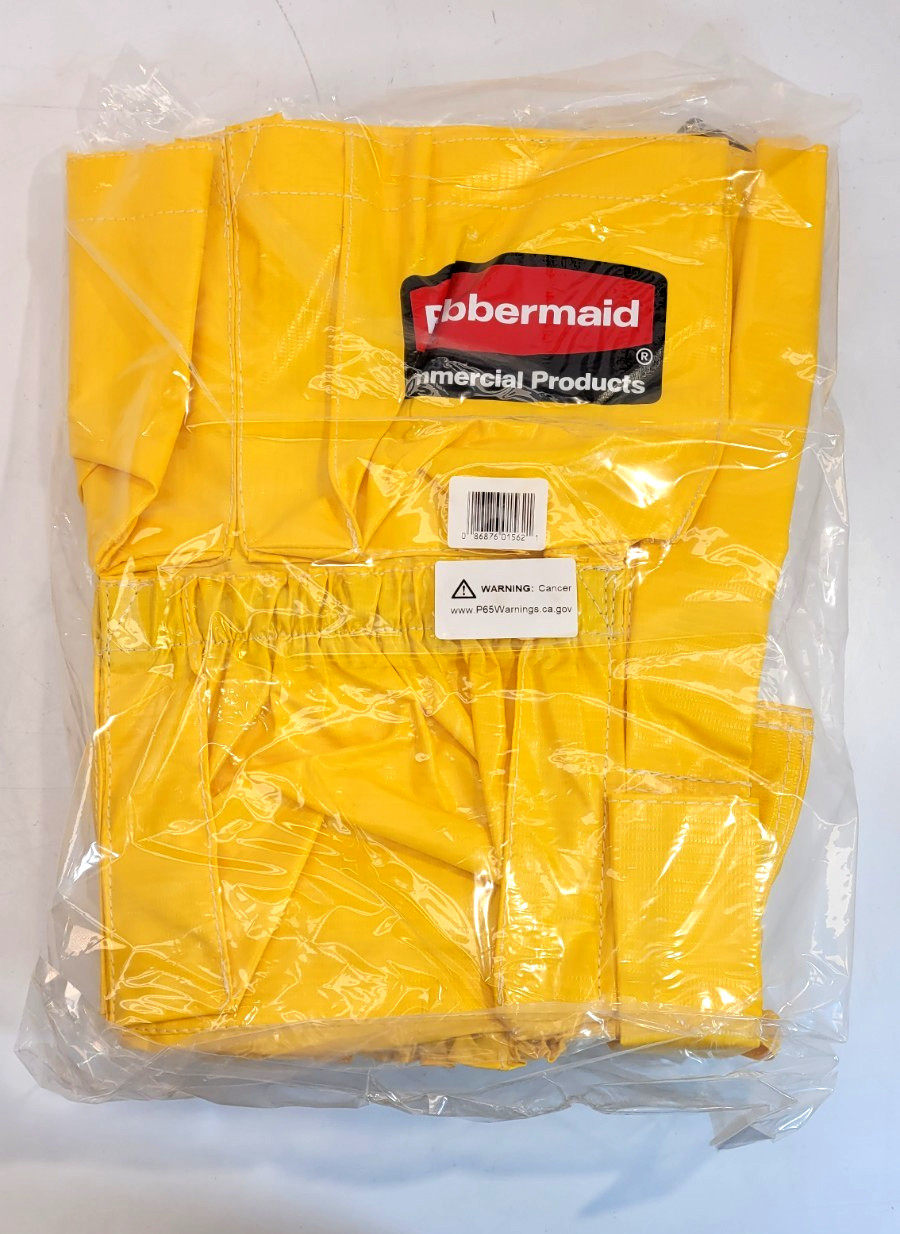 Rubbermaid Brute Caddy Bag Yellow FG-2642-00 Commercial Cleaning Organizer