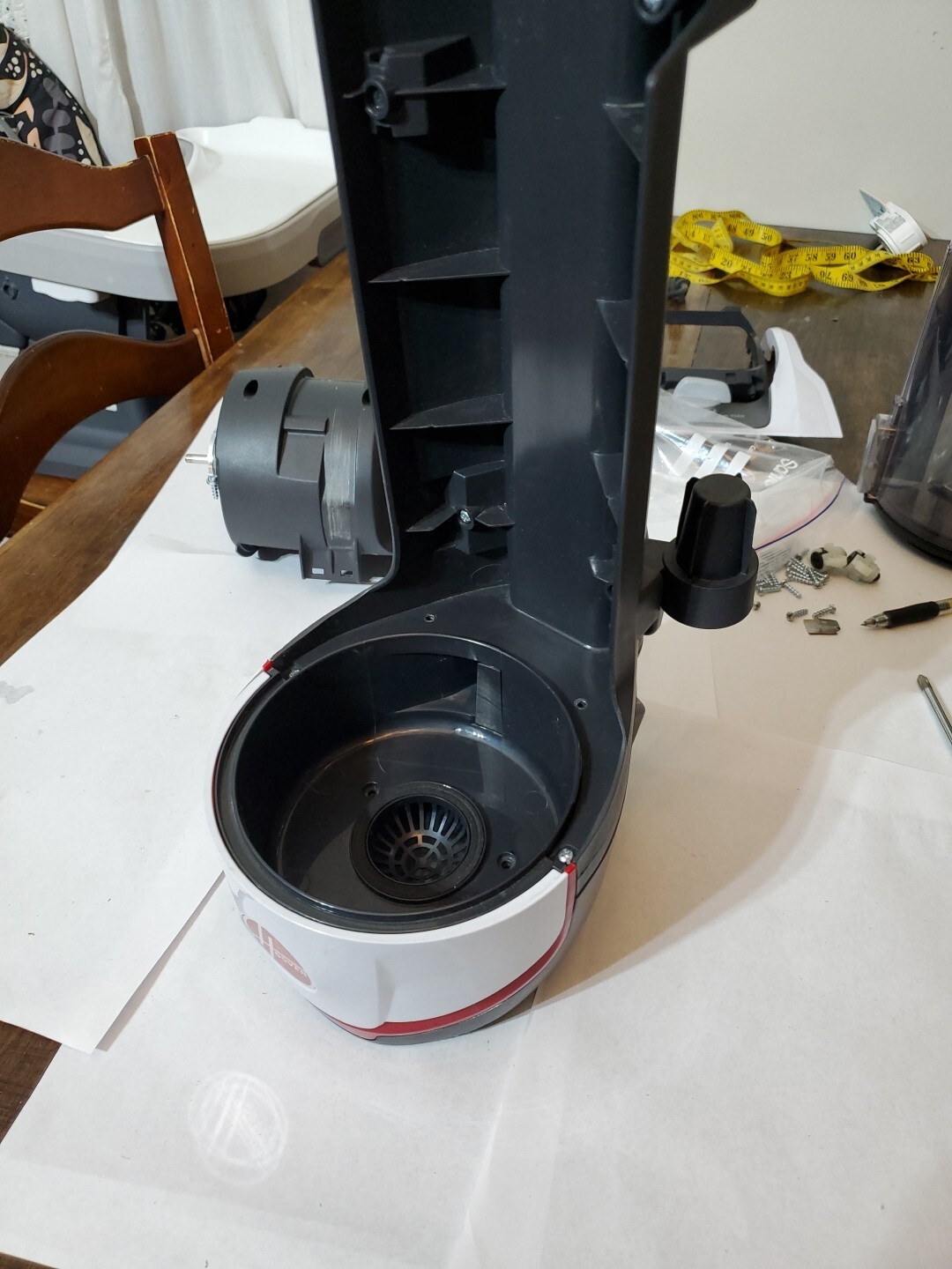 Hoover UH75110 Back Housing With Tool And Hose Holders With Cord Holder