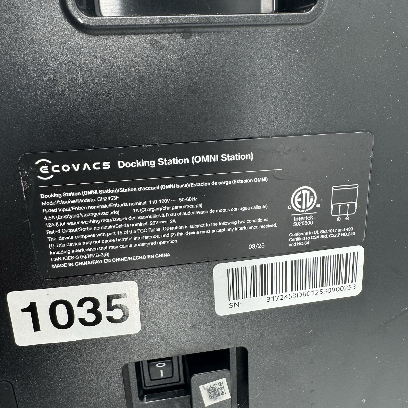 ECOVACS DEEBOT X8 PRO OMNI Robot Vacuum & OMNI Dock Tested Working