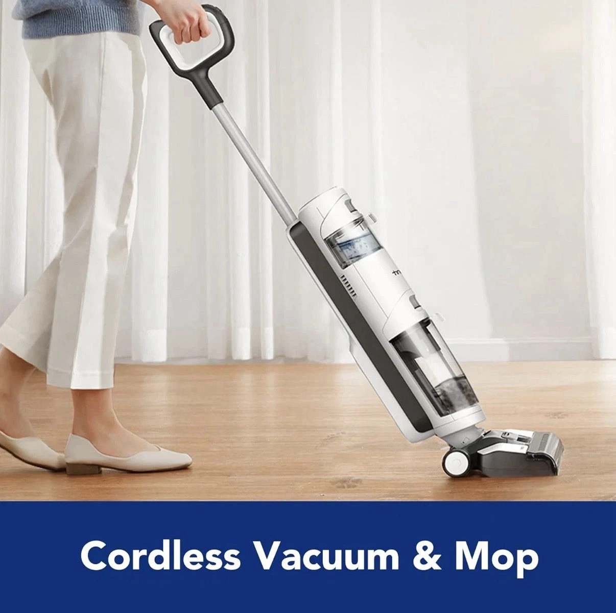 Tineco iFloor 3 Breeze Complete Cordless Wet/Dry Vacuum Cleaner – Gray/White