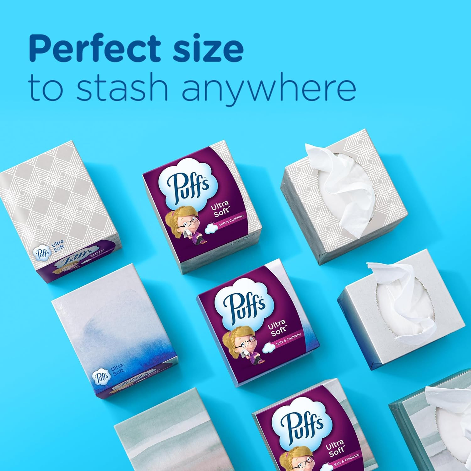 Ultra Soft Non-Lotion Tissues, 10 Cubes, 56 Tissues per Box