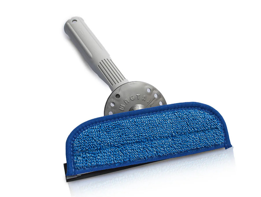 Wagtail High Flyer Window Cleaning Tool Dual Pivot 18cm/7″ Microfibre + Squeeqee