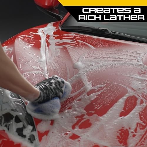 Car Wash Soap 2-in-1 Carnauba Wax 64 Ounce Deep Cleaning Foam Auto Detailing
