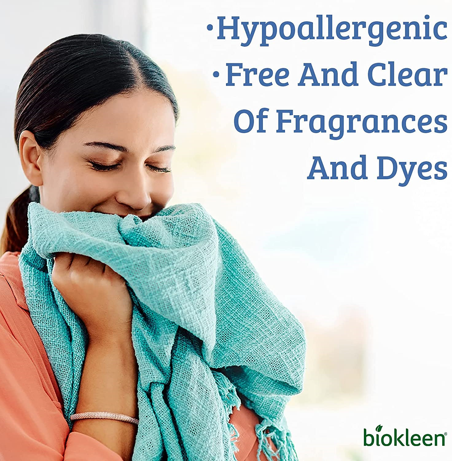Biokleen Free & Clear Laundry Detergent – 300 HE Loads – 150 Ounce – Detergent