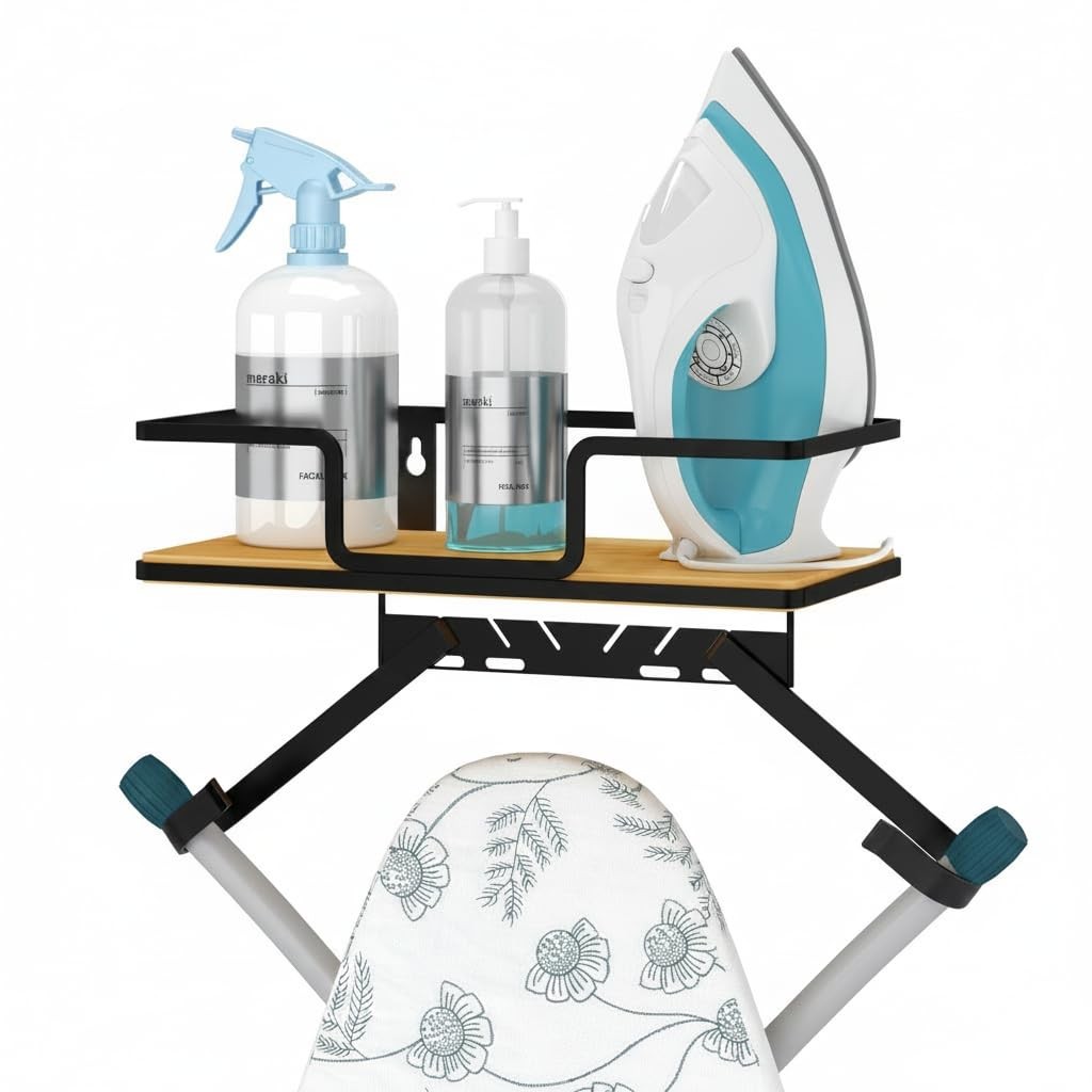 efluky Ironing Board 12.59″ L x 5.9″ W x 2.36″ H (32cm x 15cm x 6cm), Black