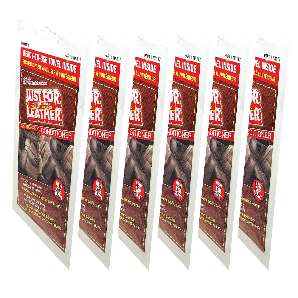 Blue Magic Leather Conditioner Towel, Restores Preserves & Moisturizes – 6 Pack