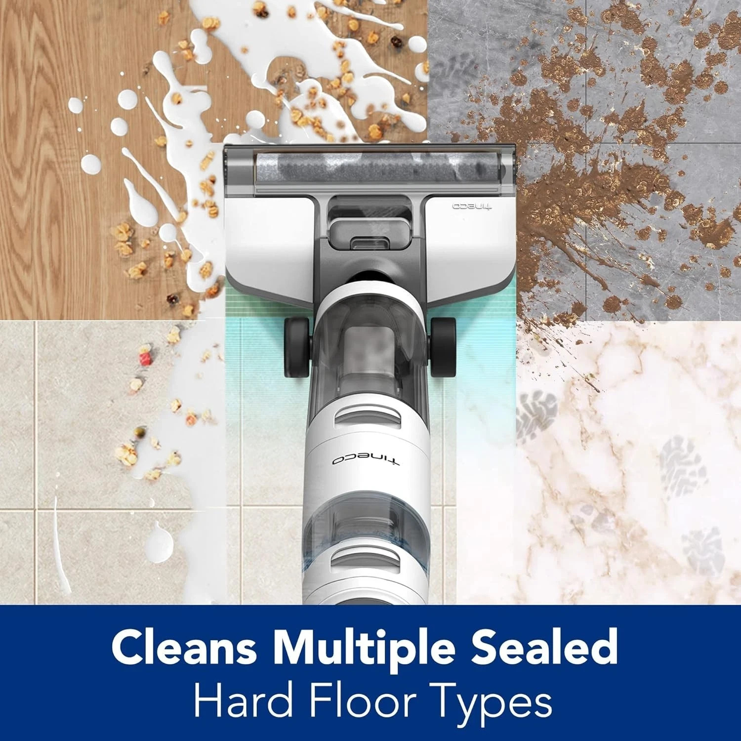 Tineco iFloor 3 Breeze Complete Cordless Wet/Dry Vacuum Cleaner – Gray/White