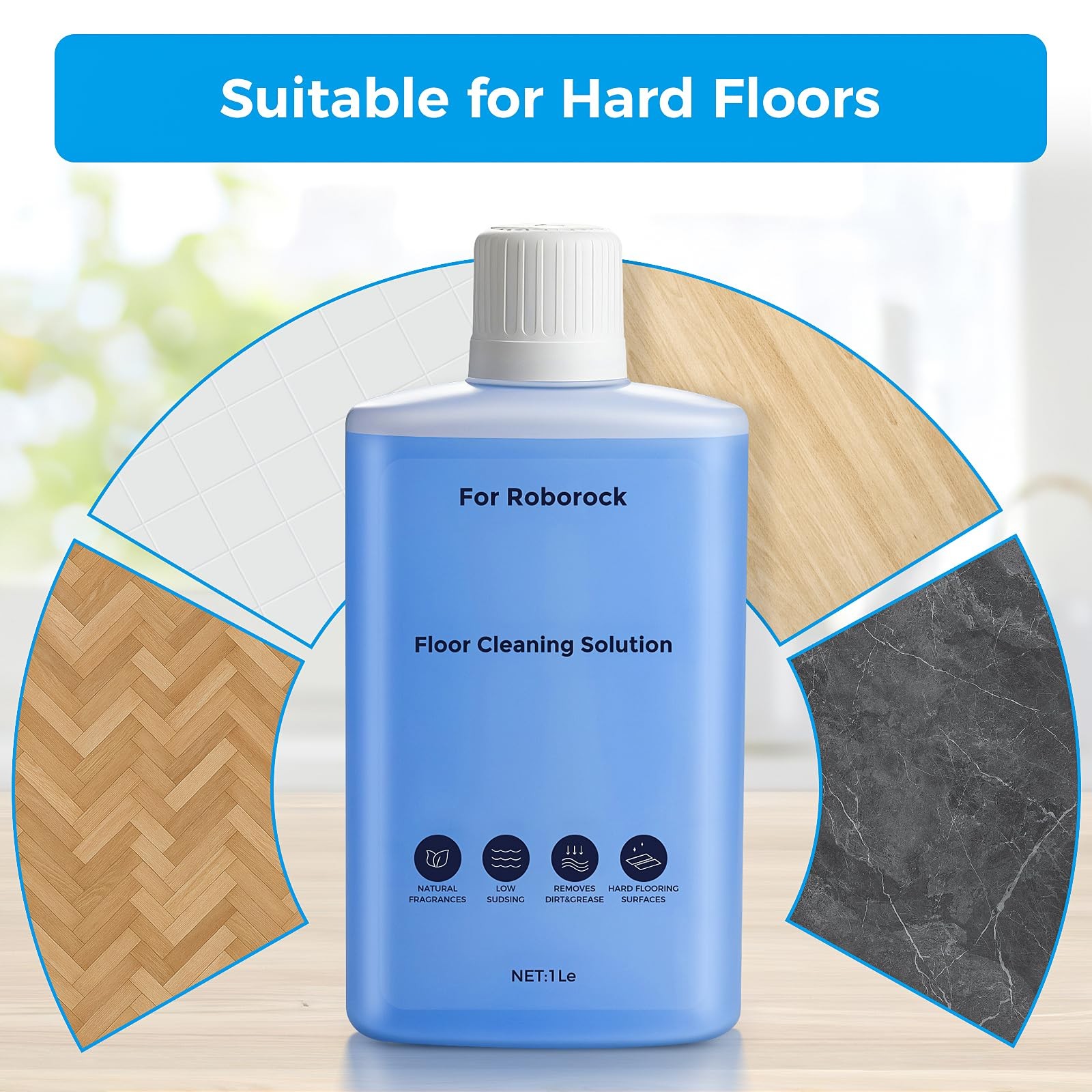 Floor Cleaning Solution for Roborock Robot Vacuum and Wet Dry Vacuum
