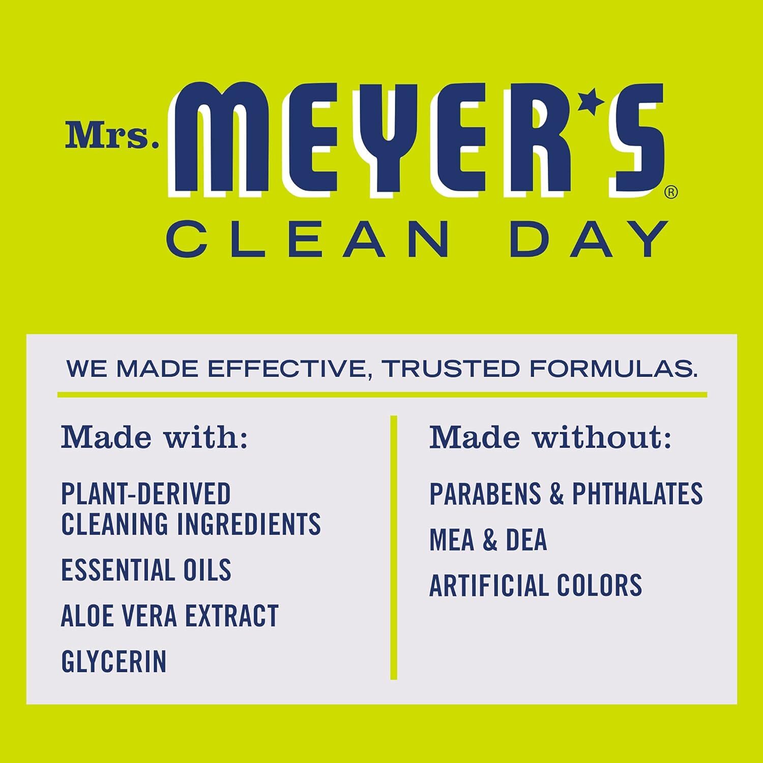 Mrs. Meyer’s Clean Day Liquid Dish Soap Refill, Lemon Verbena Scent, 48 Fluid Oz