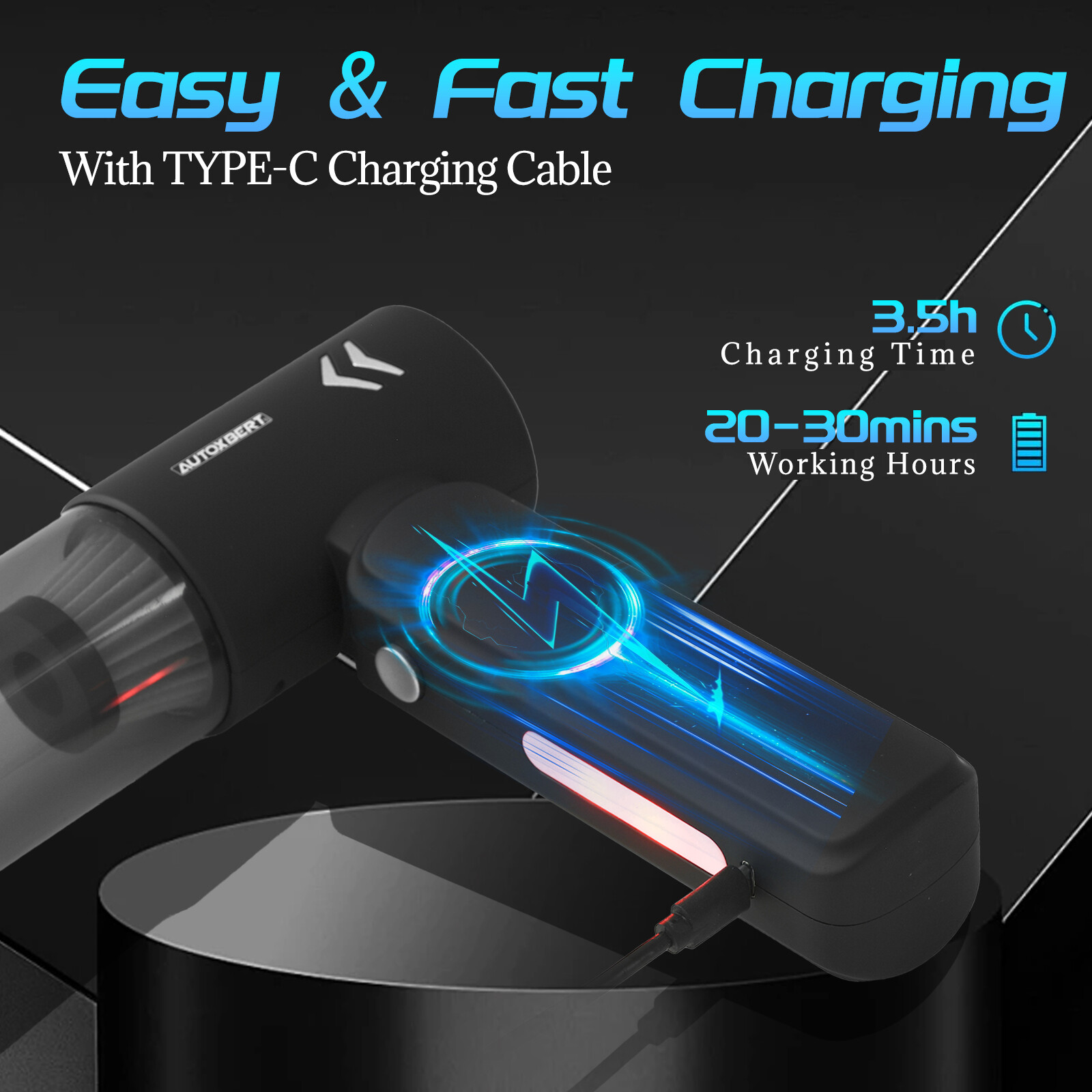 3in1 Car Home 120W Vacuum Cleaner Air Blower Cordless Handheld Rechargeable Mini