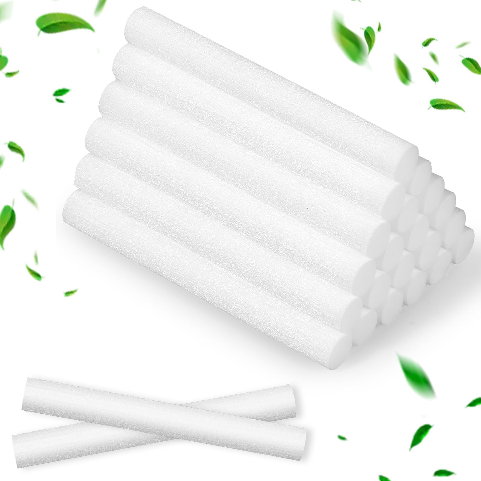 60 PCS Diffuser Wicks, Humidifier Filter Replacement Sticks, 2.75 Inch White