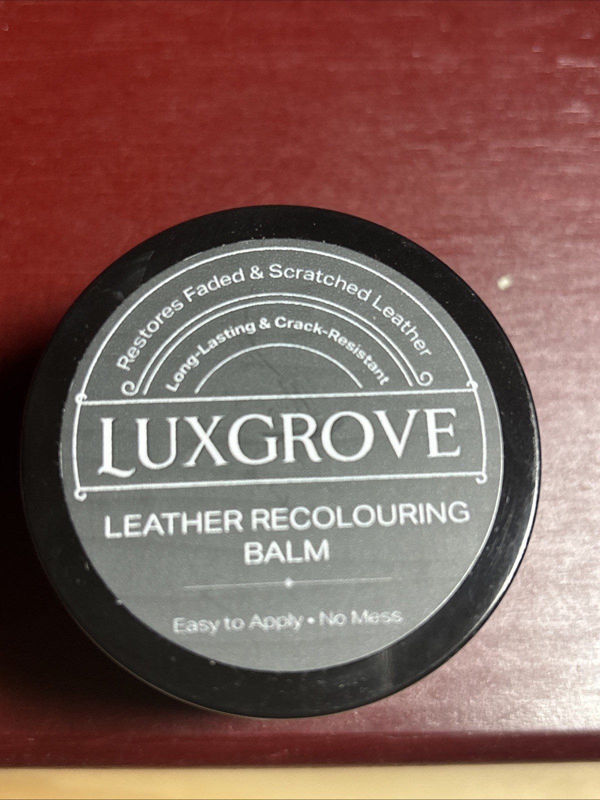 Luxgrove Dark Brown Leather Recoloring Balm, Leather & Vinyl Repair Kit