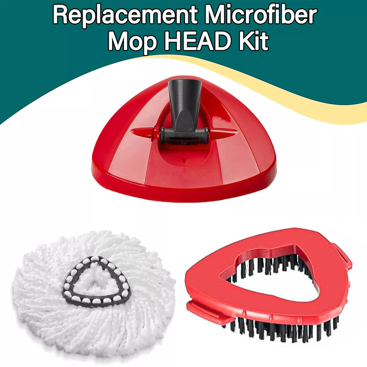 360° Rotating Replacement Mop Base Parts Refill Head Disc For O-Cedar Easy Wring
