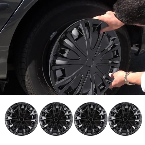 15″ Hubcap Wheel Covers Replacement,Wheel Rim Cover Universal R15 Hub Black