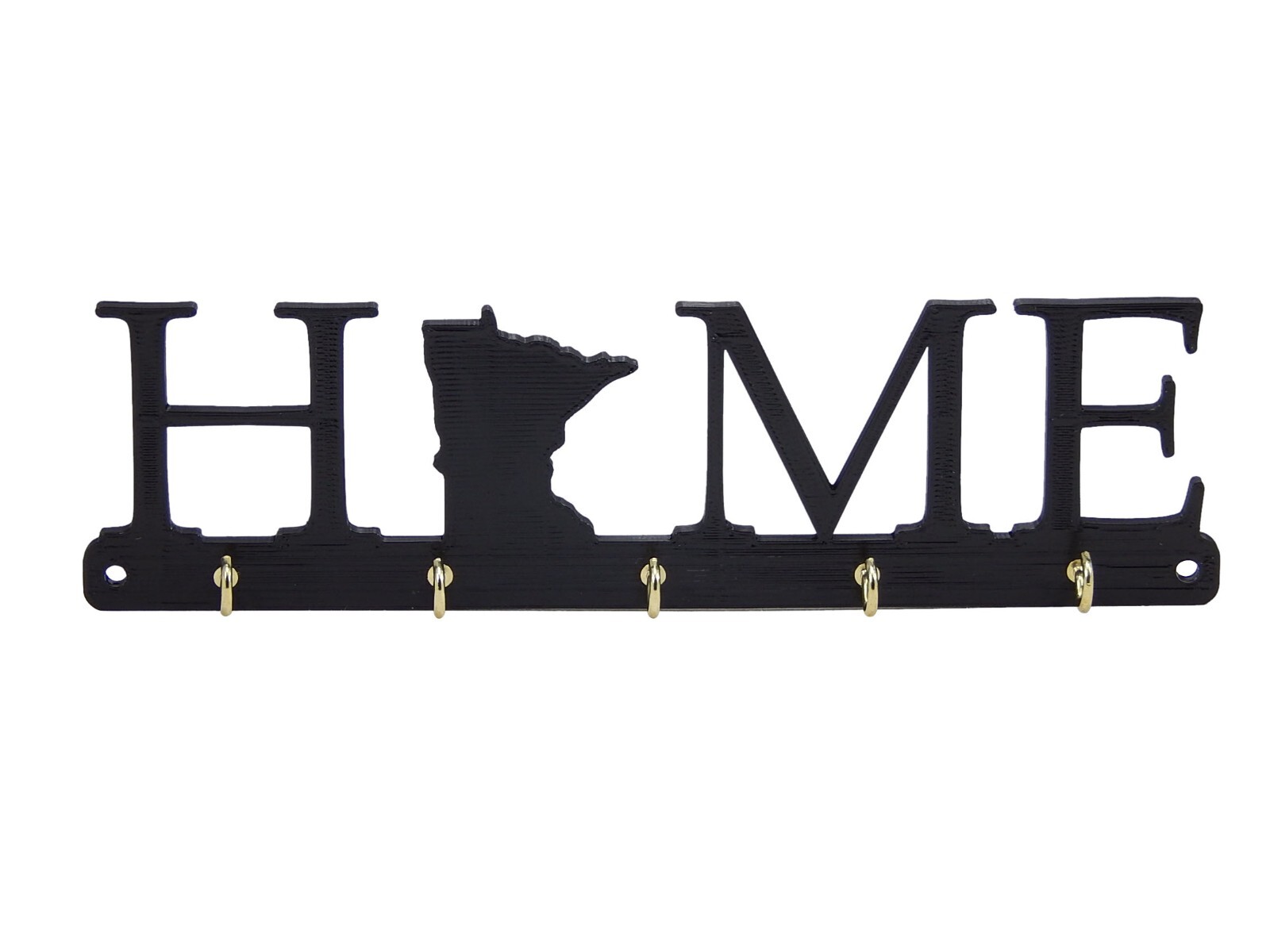 Minnesota Home State Shape Key Holder Hanger Rack Hooks Housewarming Wall Gift