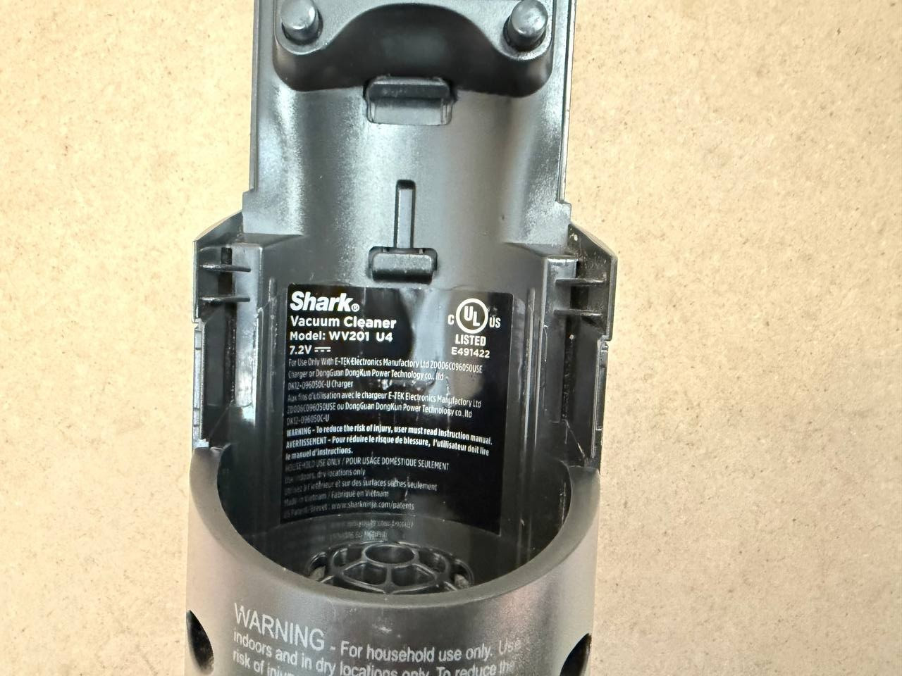 Shark WANDVAC WV201 Replacement Cordless Handheld Vacuum Main Unit NO BATTERY
