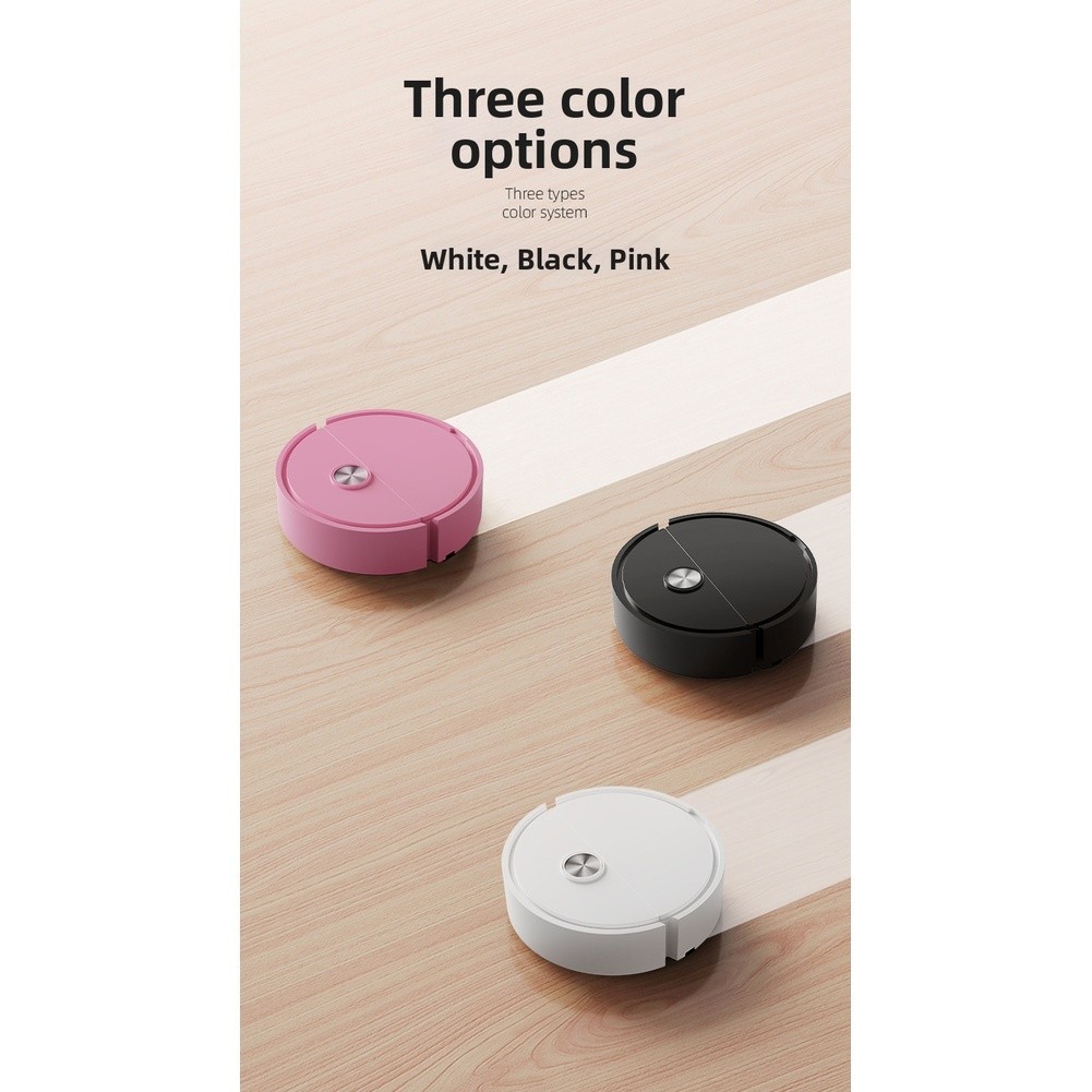 Smart Robot Vacuum Cleaner with 180min Runtime and Efficient Dust Hair Pickup