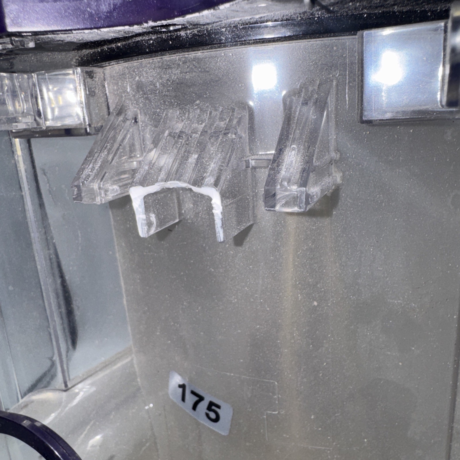 Shark AZ4002 Dust Bin Canister – Broken Mount Tab – Replacement Part
