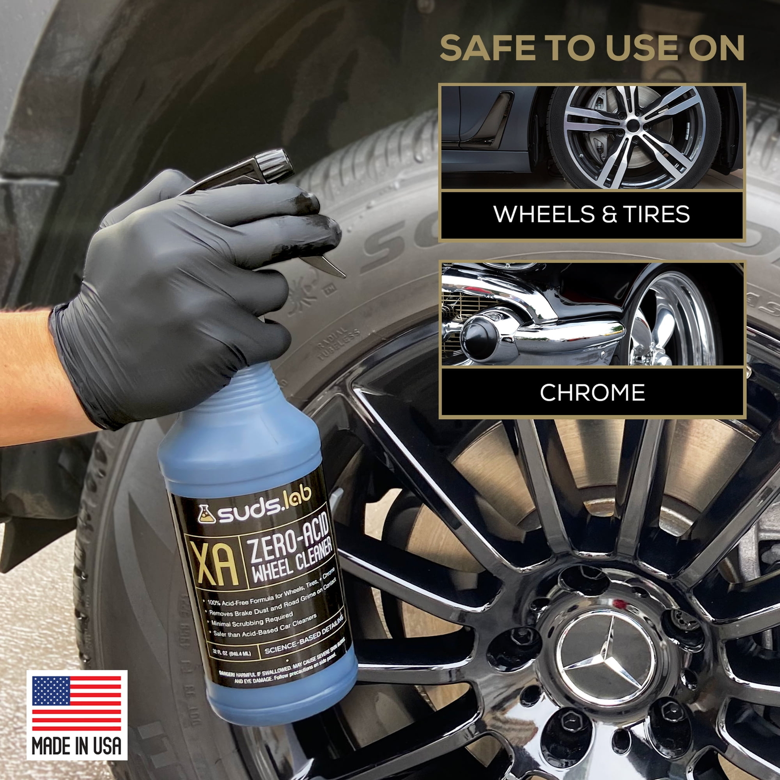 NEW, XA Zero-Acid Wheel Cleaner 32 oz.