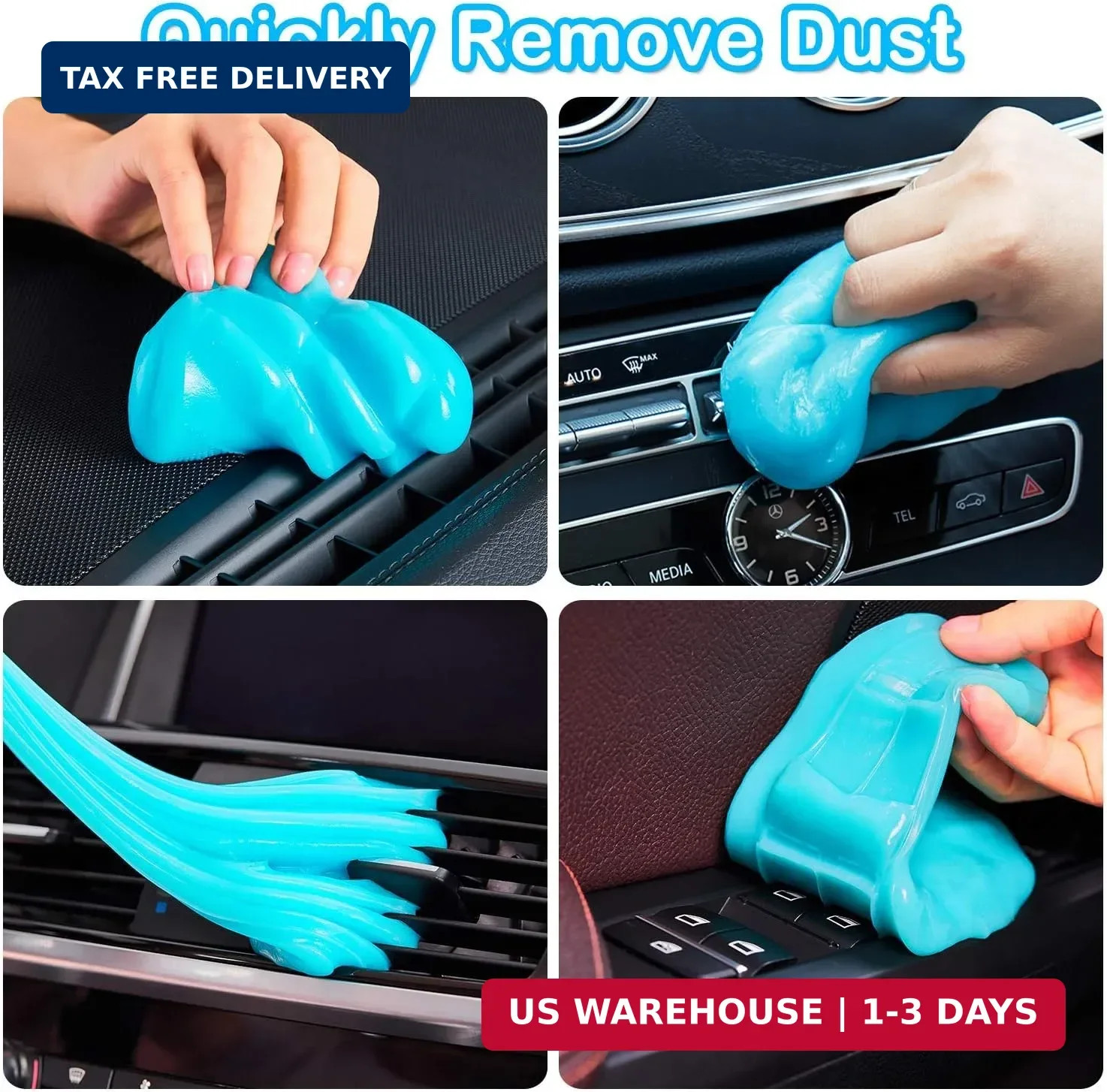 PULIDIKI Car Cleaning Gel Car Clean Putty, Universal Car Interior Cleaner Slime,