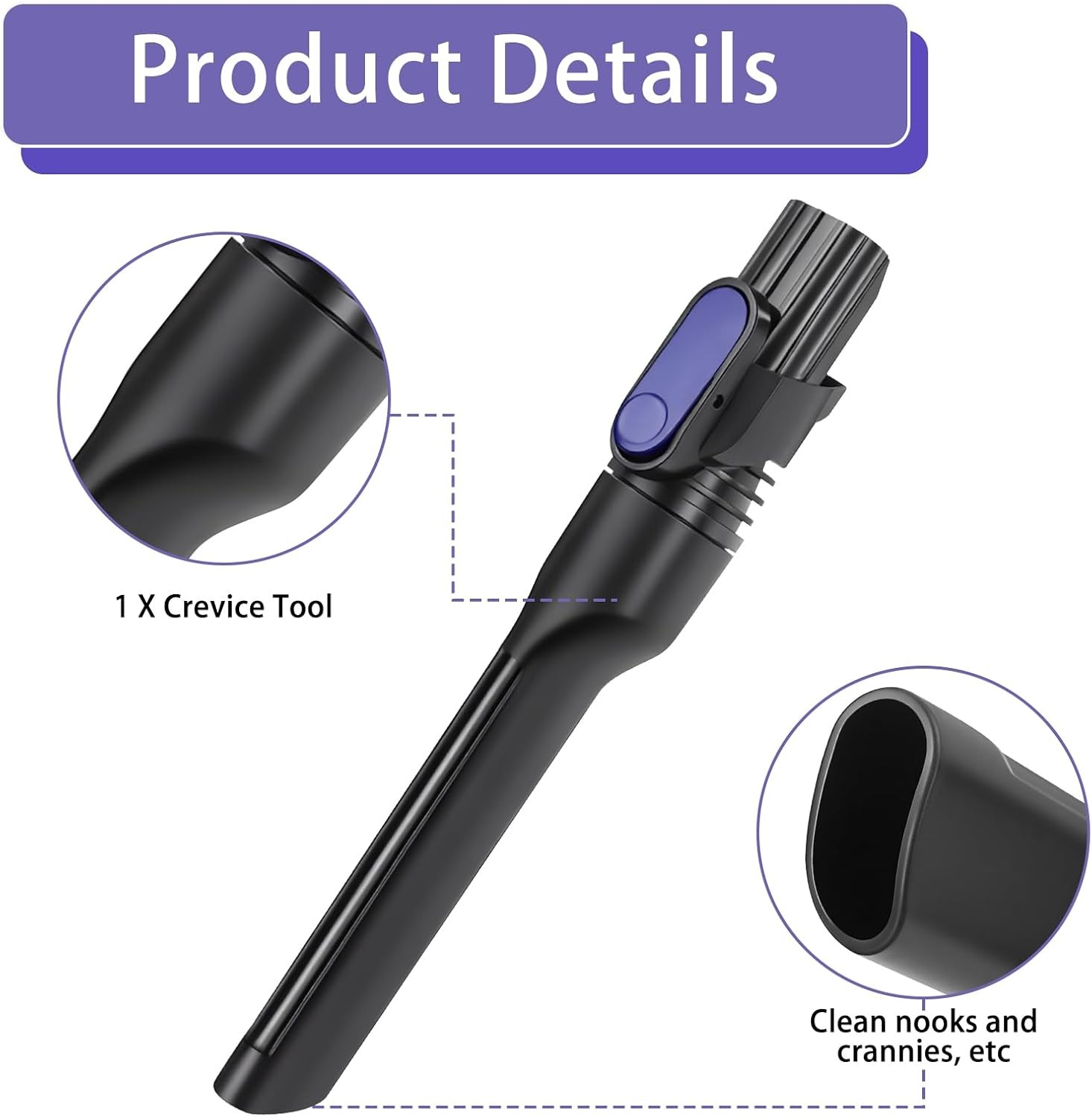 Crevice Tool Replacement for Shark Pet Cordless Stick IX141 IZ462H IZ483H