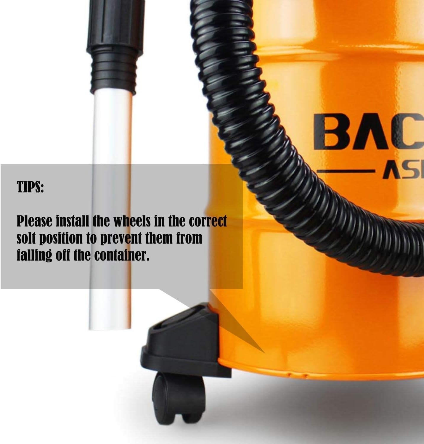5.3-Gal Ash Vacuum Cleaner With Double Stage Filtration System Standard Ash Vac