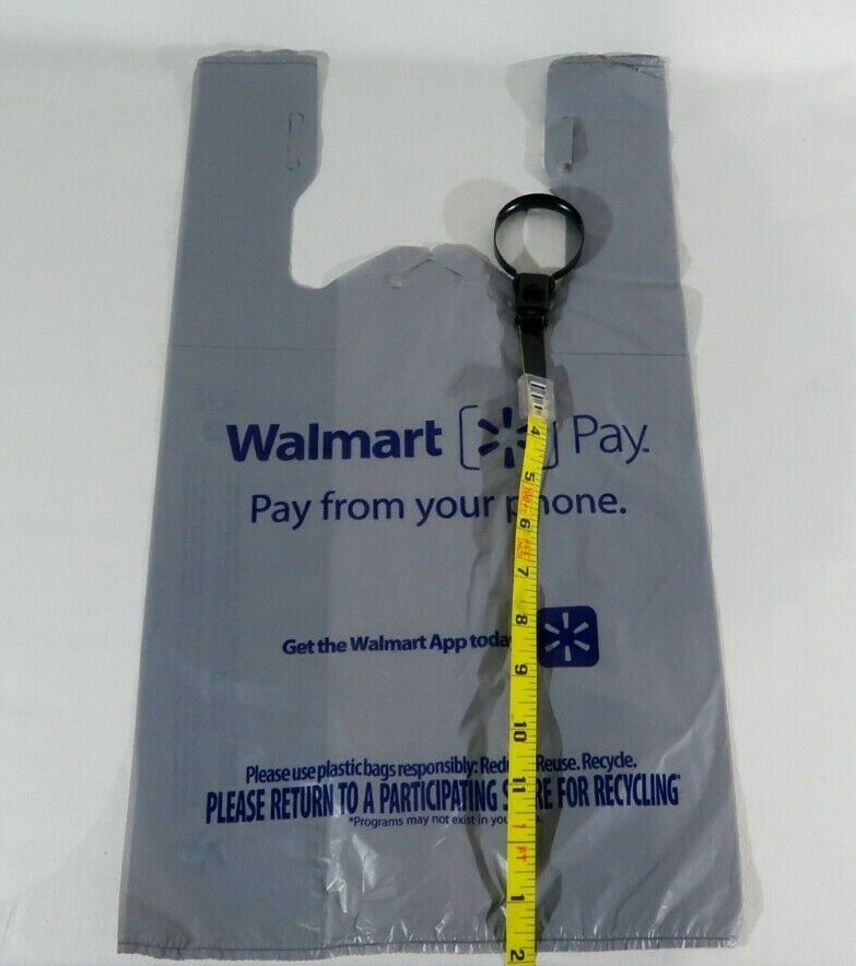 Walmart Plastic Grocery Bags Single Use New Folded Art Crafts Trash Bag