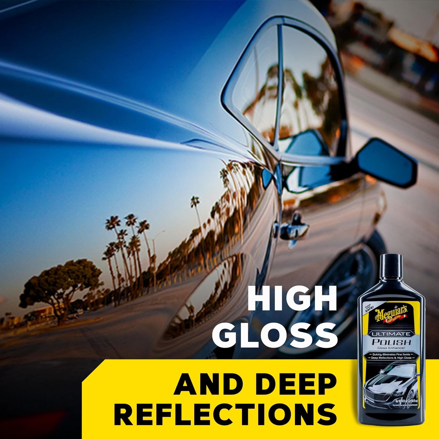 Meguiars Ultimate High Gloss Polish 16 Fl Oz Show Car Shine Permanently