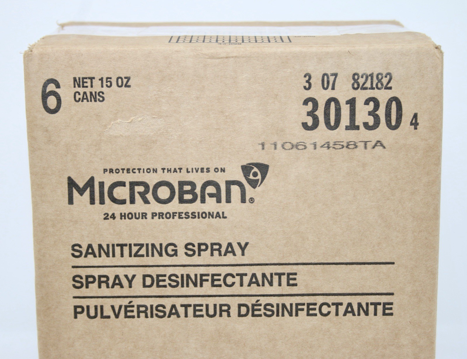 Microban 24 Hr Sanitizing Spray Disinfectant Citrus Scent 15oz 6-Pack Free Ship!